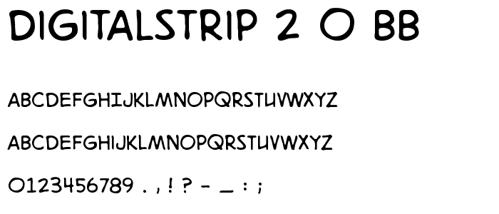 DigitalStrip 2_0 BB font